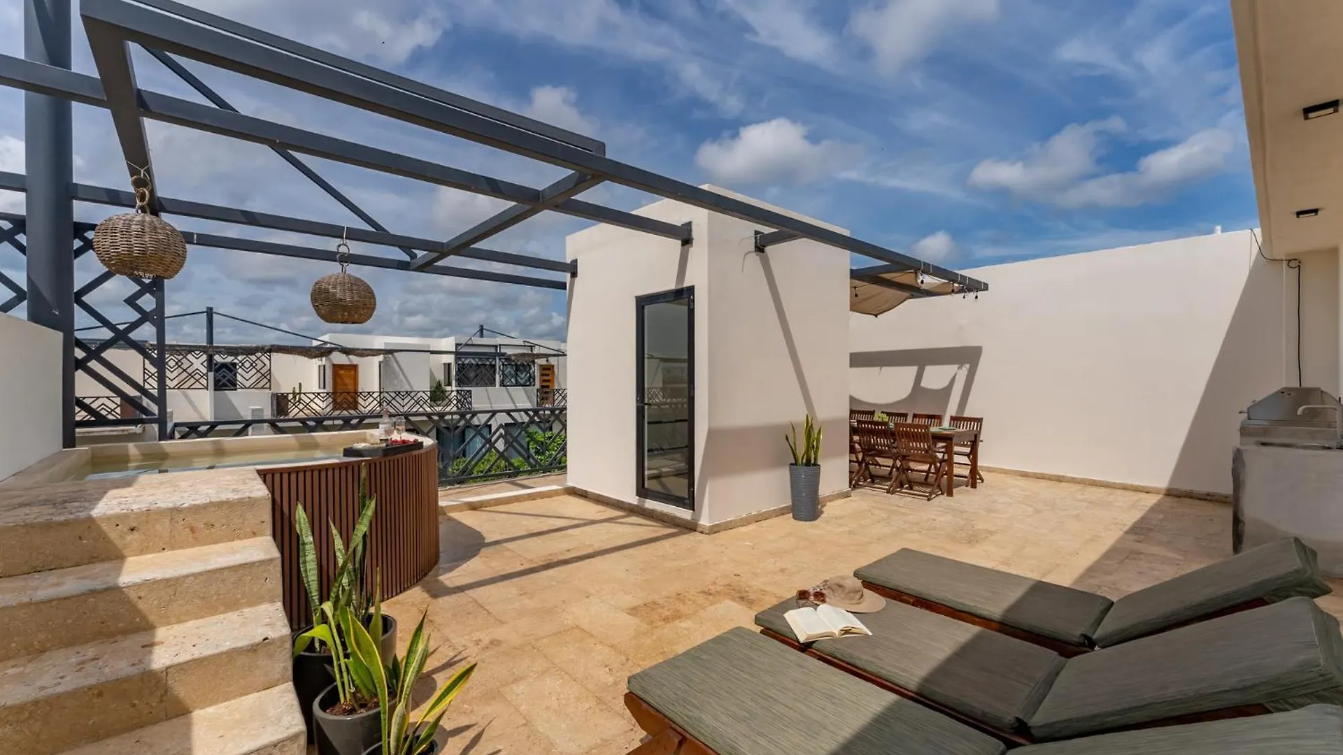 דירות Tulum Stylish 2Br Penthhouse, Private Terrace, Grill And Pool מקסיקו